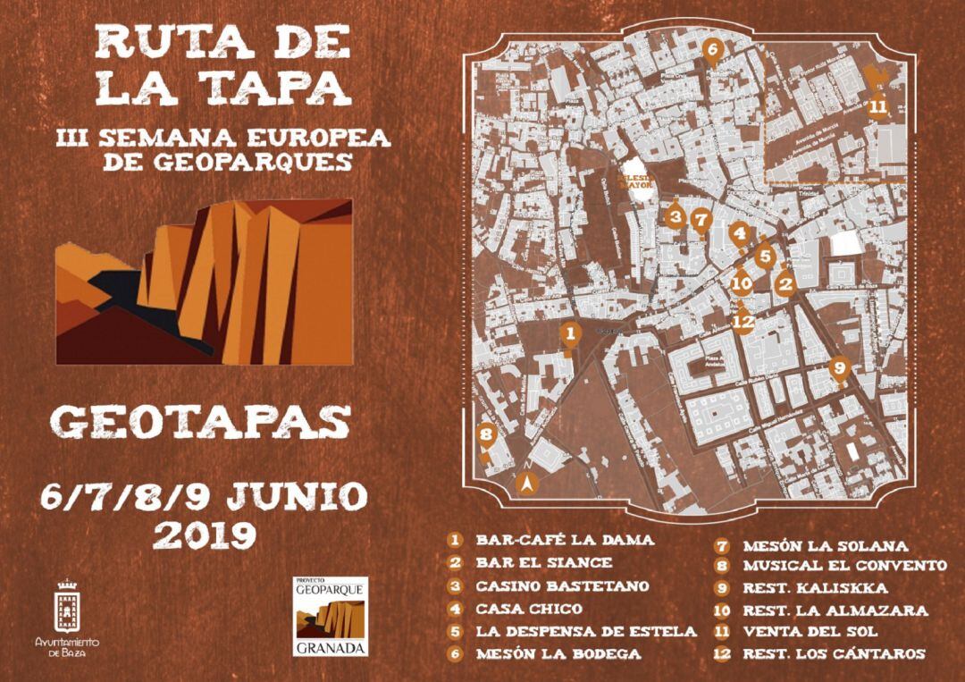 Cartel Ruta de la Tapa Baza