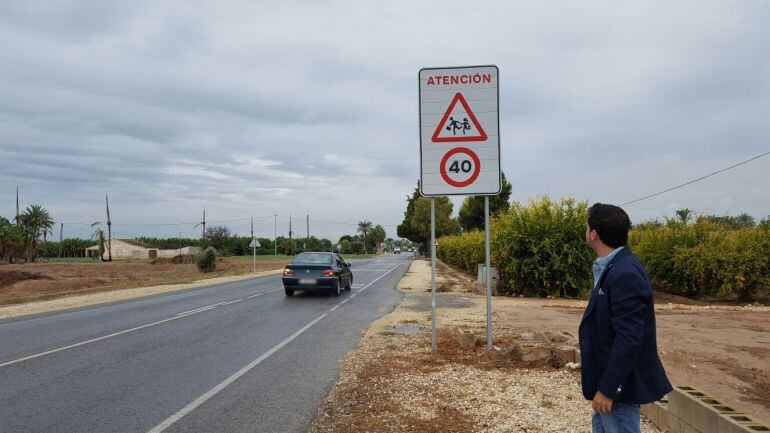 David Caballero en la CV-857