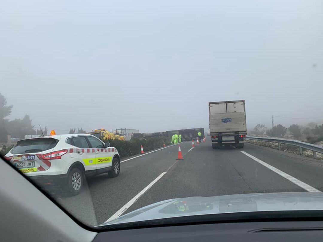 Accidente en la A31 