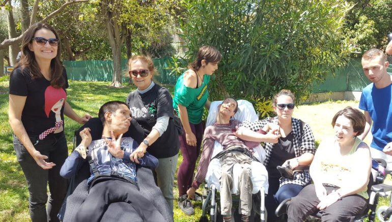 Mónica Oltra, durante su visita a la Feria de la Primavera del año pasado