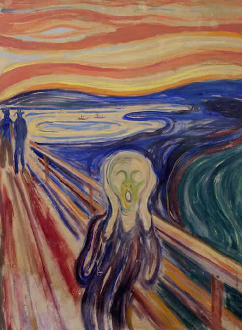 Cuadro de 'El grito' de Munch que se conserva en Oslo