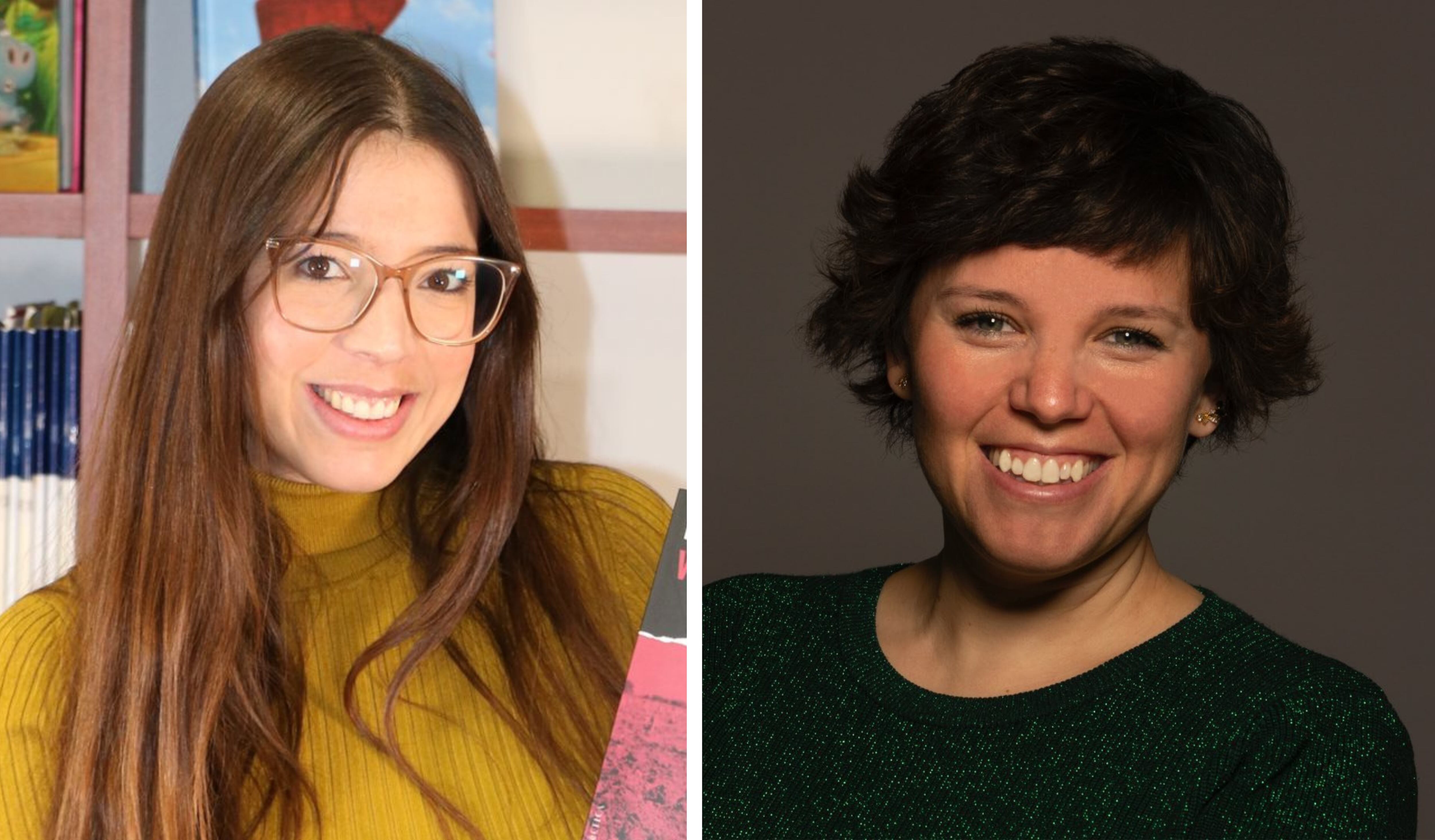 Natàlia Gisbert (i) redactará y leerá el manifiesto del 9 d'Octubre y Neus Úbeda (d) conducirá la gala.