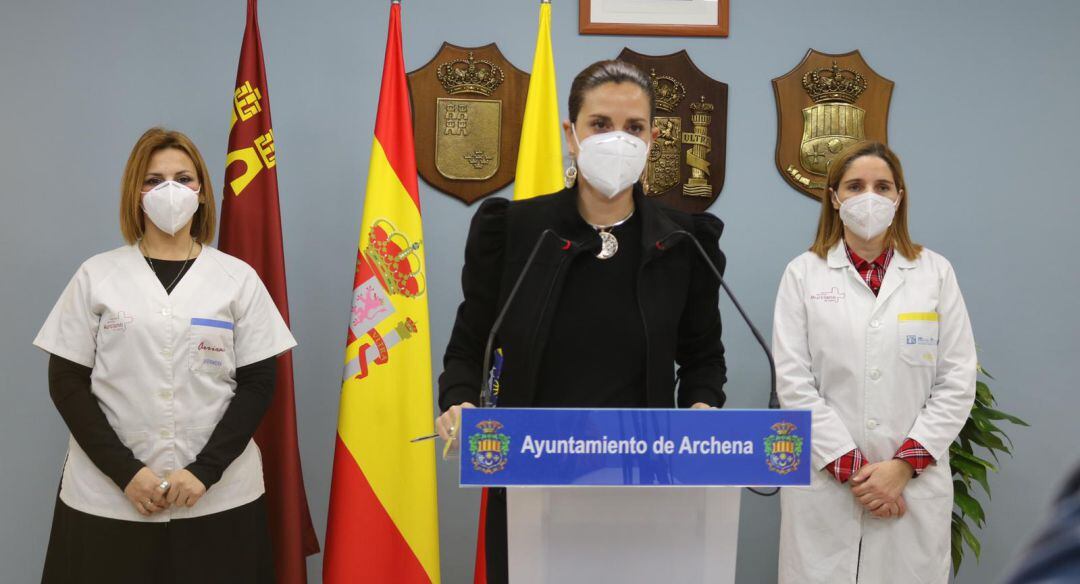 Patricia Fernández durante la rueda de prensa