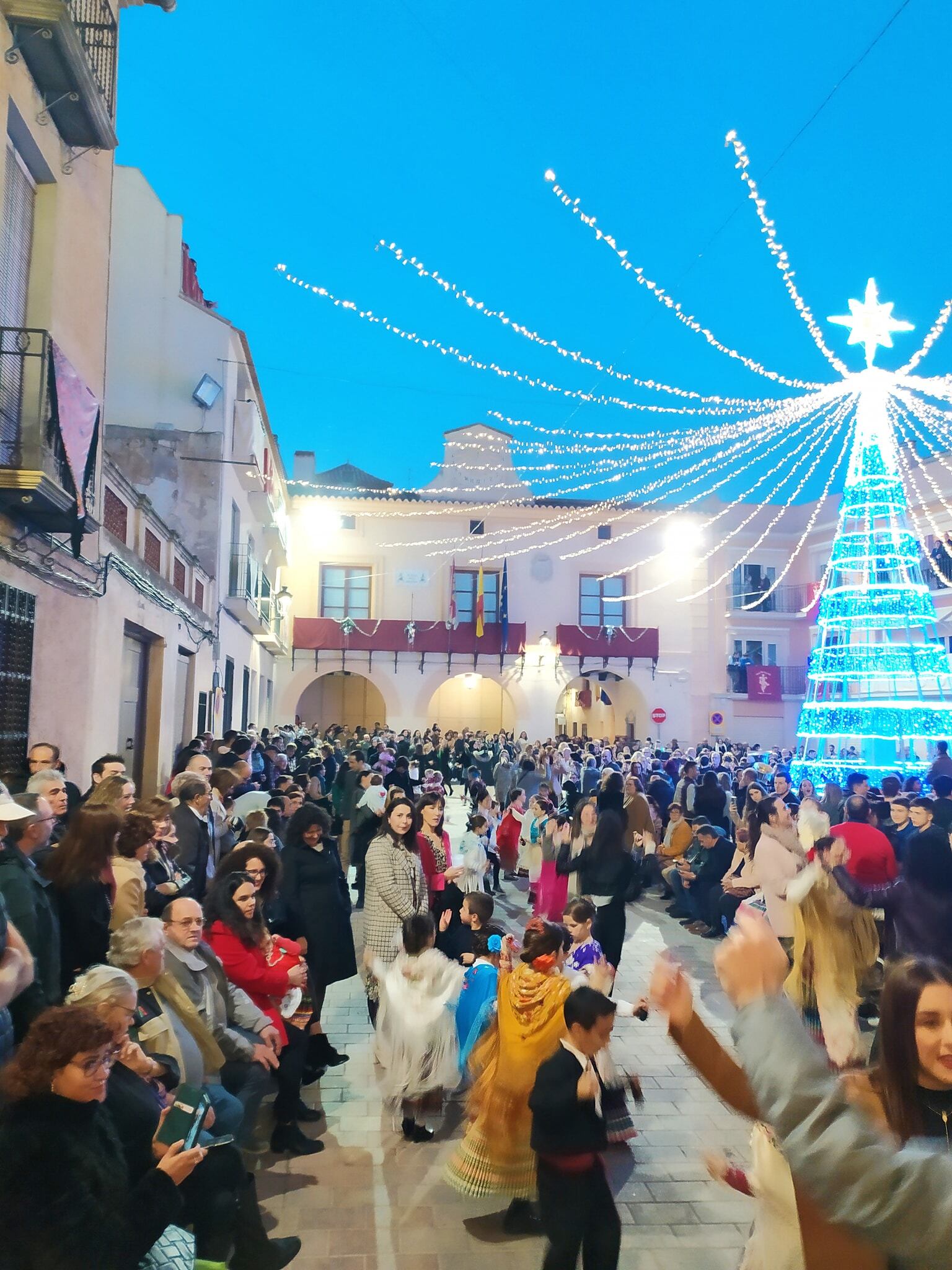 Momento de los bailes del Niño