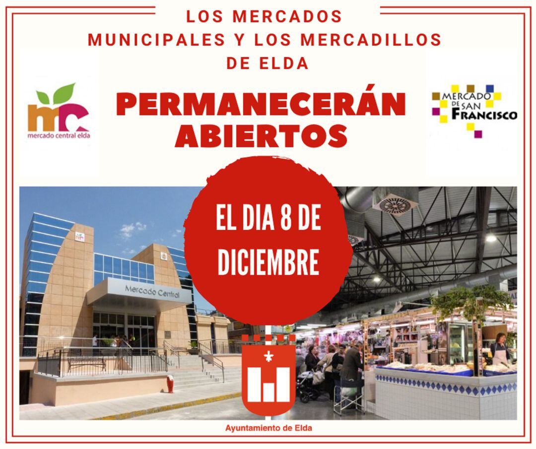 Horario mercados Elda