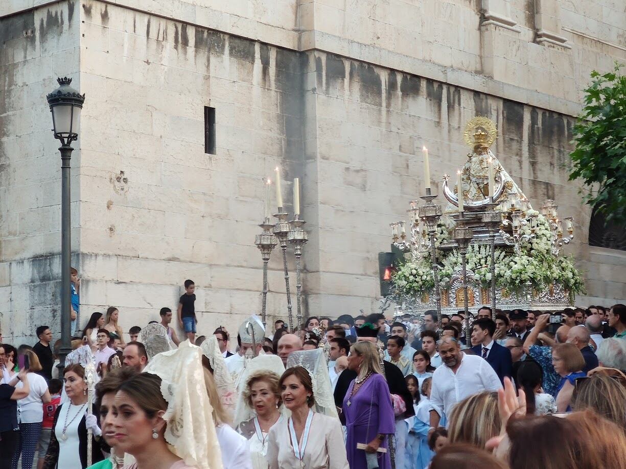 La Virgen de la Capilla en su procesión por las calles de Jaén