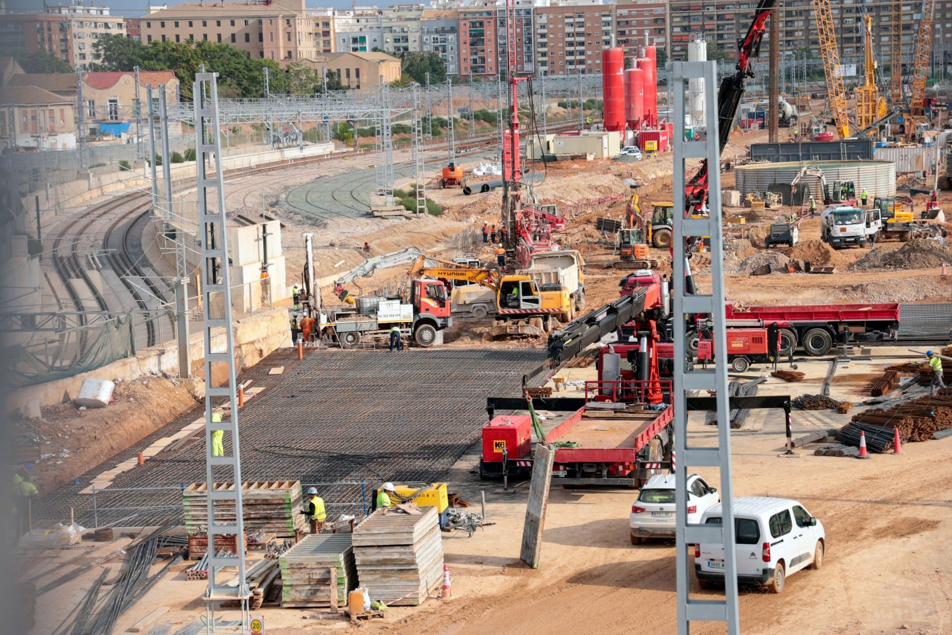 Acto a favor del Corredor Mediterráneo en València