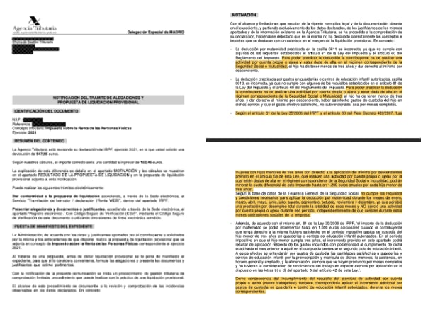 Las notificaciones han sido remitidas por las Delegaciones Especiales de la Agencia Tributaria en Madrid y en otros puntos de España.