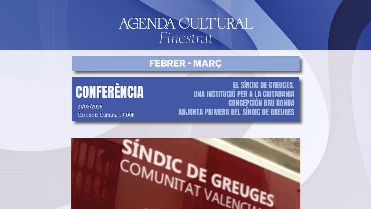 Concha Bru imparte una charla sobre el Sindic de Greuges en Finestrat