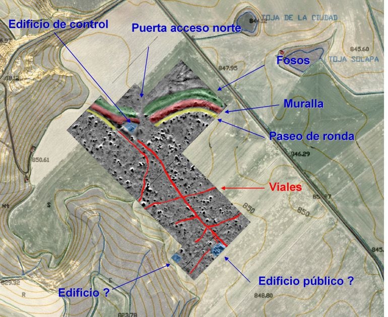 Plano de la ciudad romano vaccea 