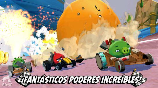 ‘Angry Birds GO!’ recuerda mucho a otros juegos de conducción como ‘Mario Kart’
