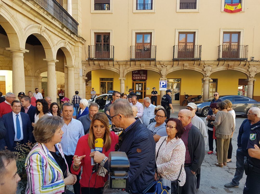 Momento de la intervención en directo para Radio Guadix Cadena SER.