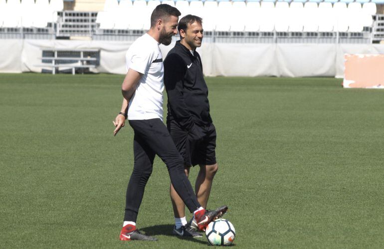 Fran Fernández con Ricardo Molina.