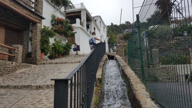 De paseo por el pueblo.