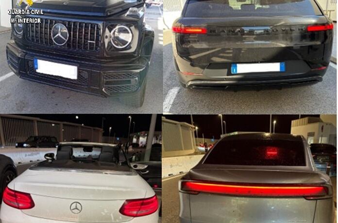 Vehículos recuperados por la Guardia Civil