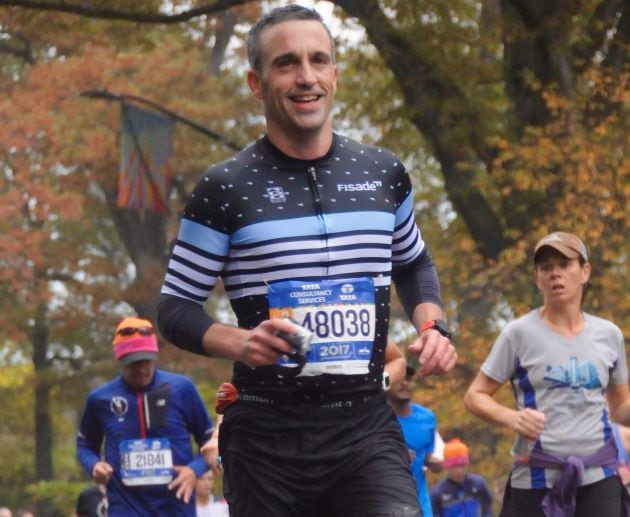 Alberto Cordero en la Maratón de Nueva York 2017