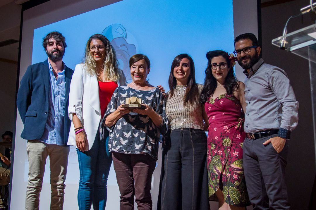 Momento de la gala de entrega de premios en la última edición del Festival de Cine Indepediente de Linares.