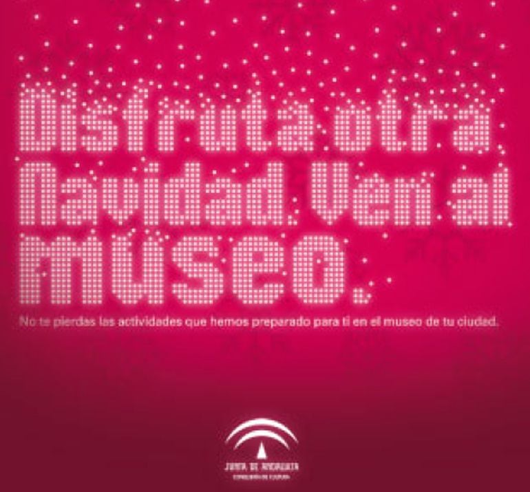 Cartel del programa de Navidad en los museos de Andalucía