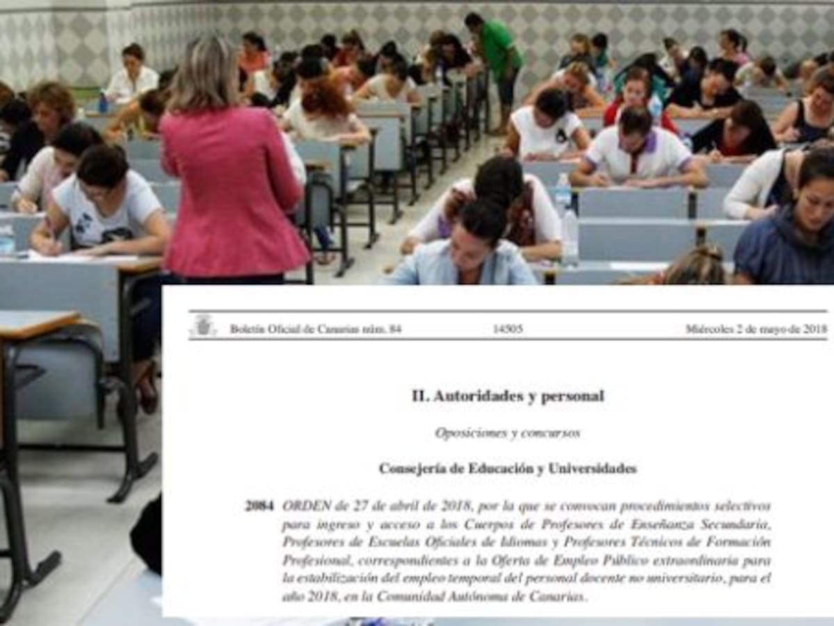 El BOC publica la convocatoria oficial de oposiciones de Educación