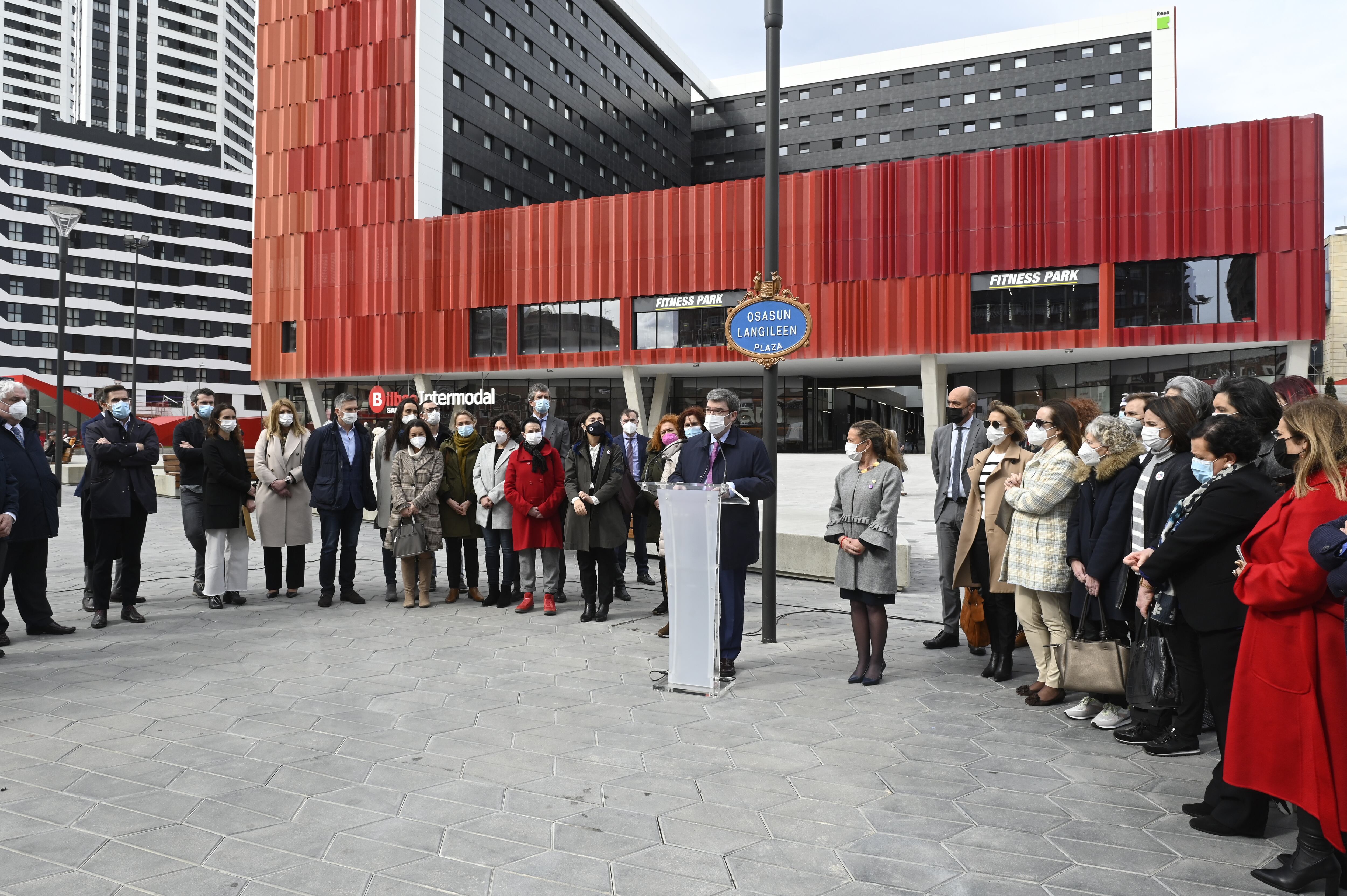 La nueva plaza inaugurada en Bilbao