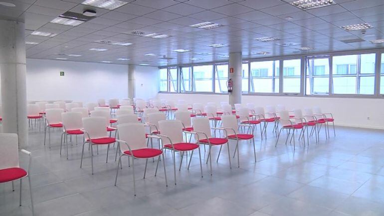 Aula en el nuevo centro de la UNED, Auditorio Mar de Vigo