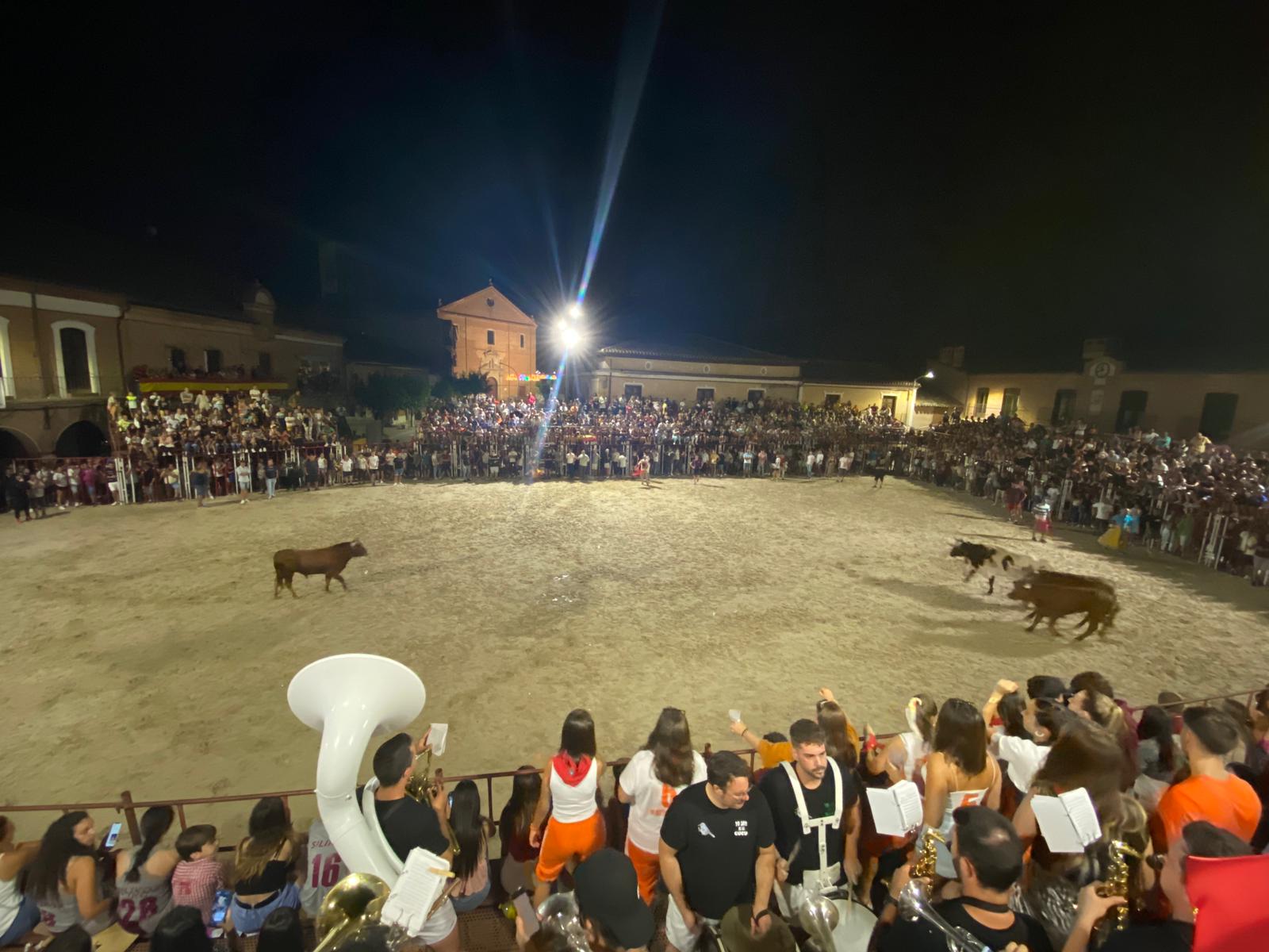 Imagen de una de las capeas celebradas este año en las fiestas de La Seca