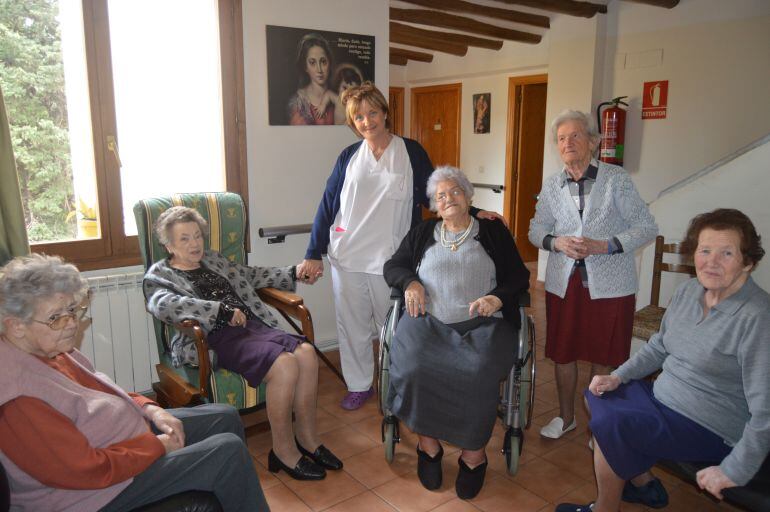 Ancianas en la residencia Sancti Spíritus de Borja