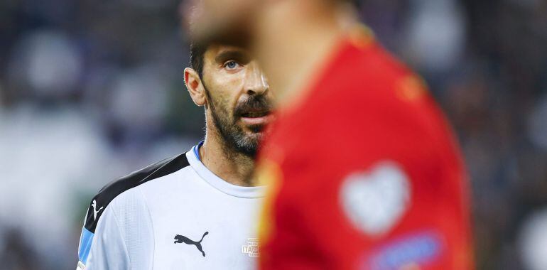 Buffon, antes del partido ante Italia