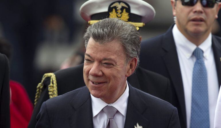 El presidente Santos, a su llegada a Ecuador el pasado lunes