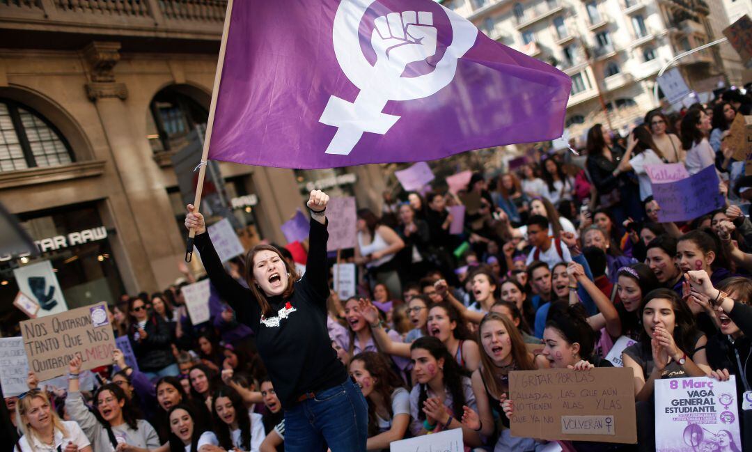 Una manifestación feminista.