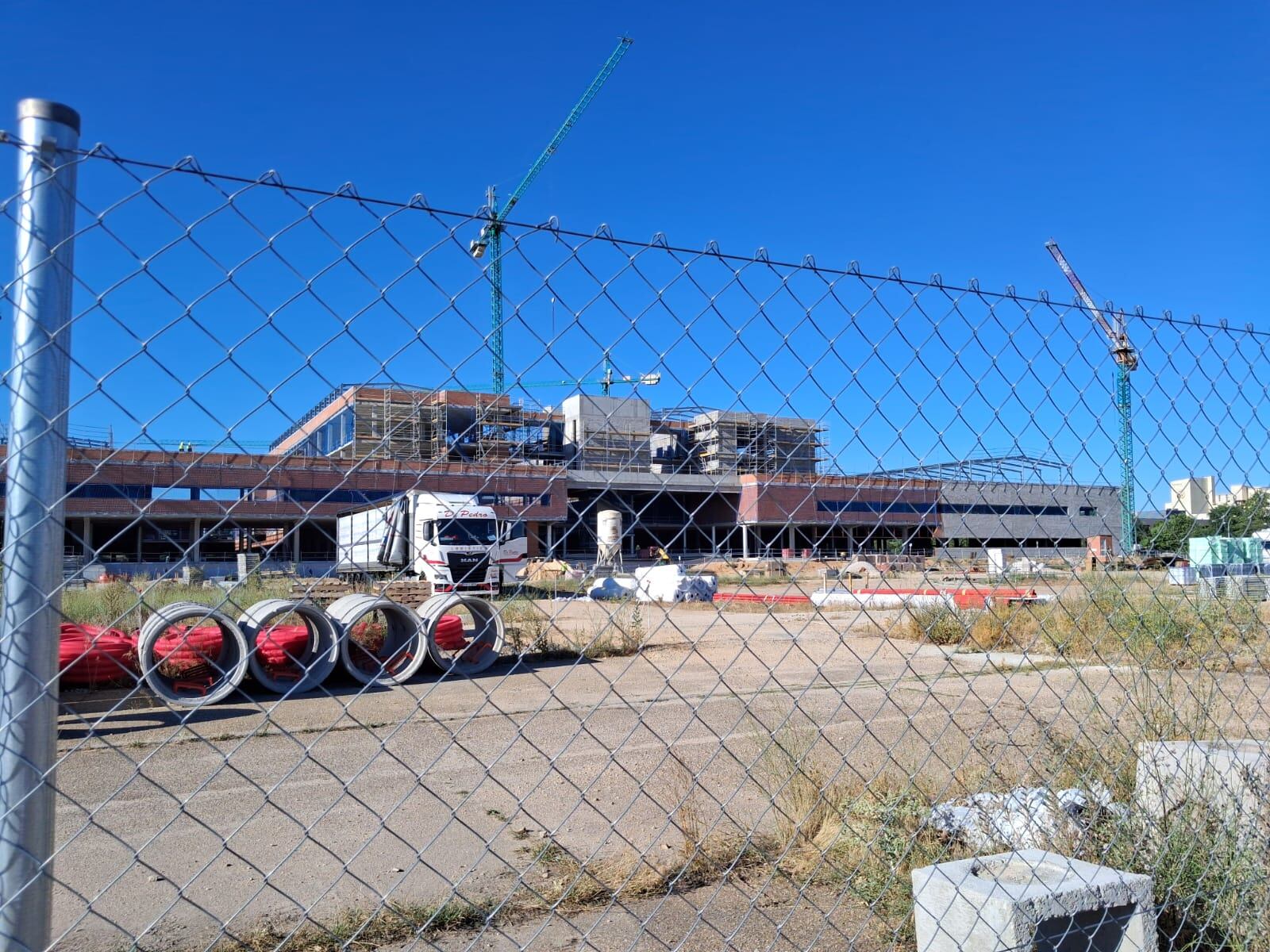 Obras del nuevo hospital de Aranda julio 2025