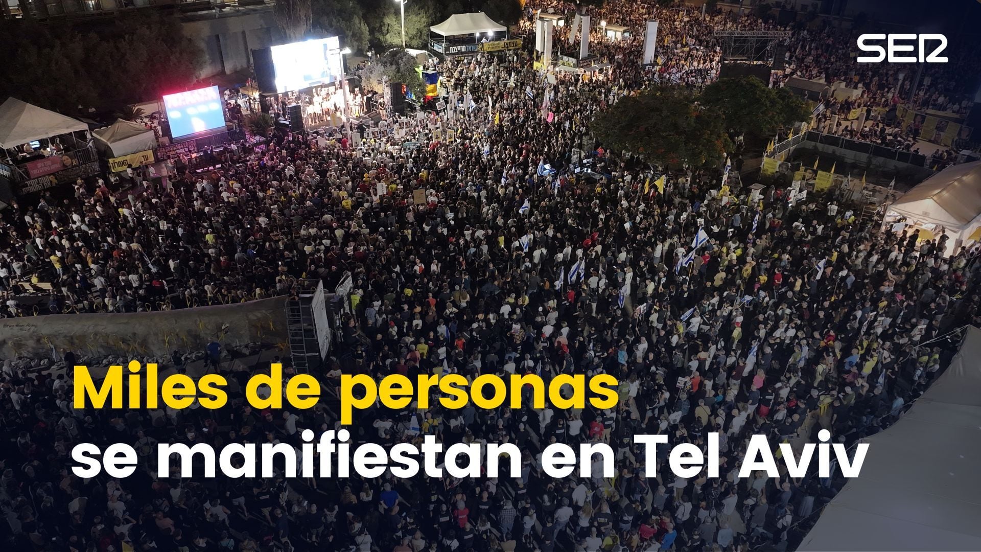 400.000 personas salen a las calles de Tel Aviv para celebrar el acuerdo de liberación de los rehenes israelíes