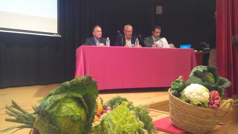 El presidente de la Cámara de Comercio de Alicante, Juan Riera; el alcalde de Dénia, Vicent Grimalt; y el vicepresidente de la Diputación de Alicante, Eduardo Dolón.