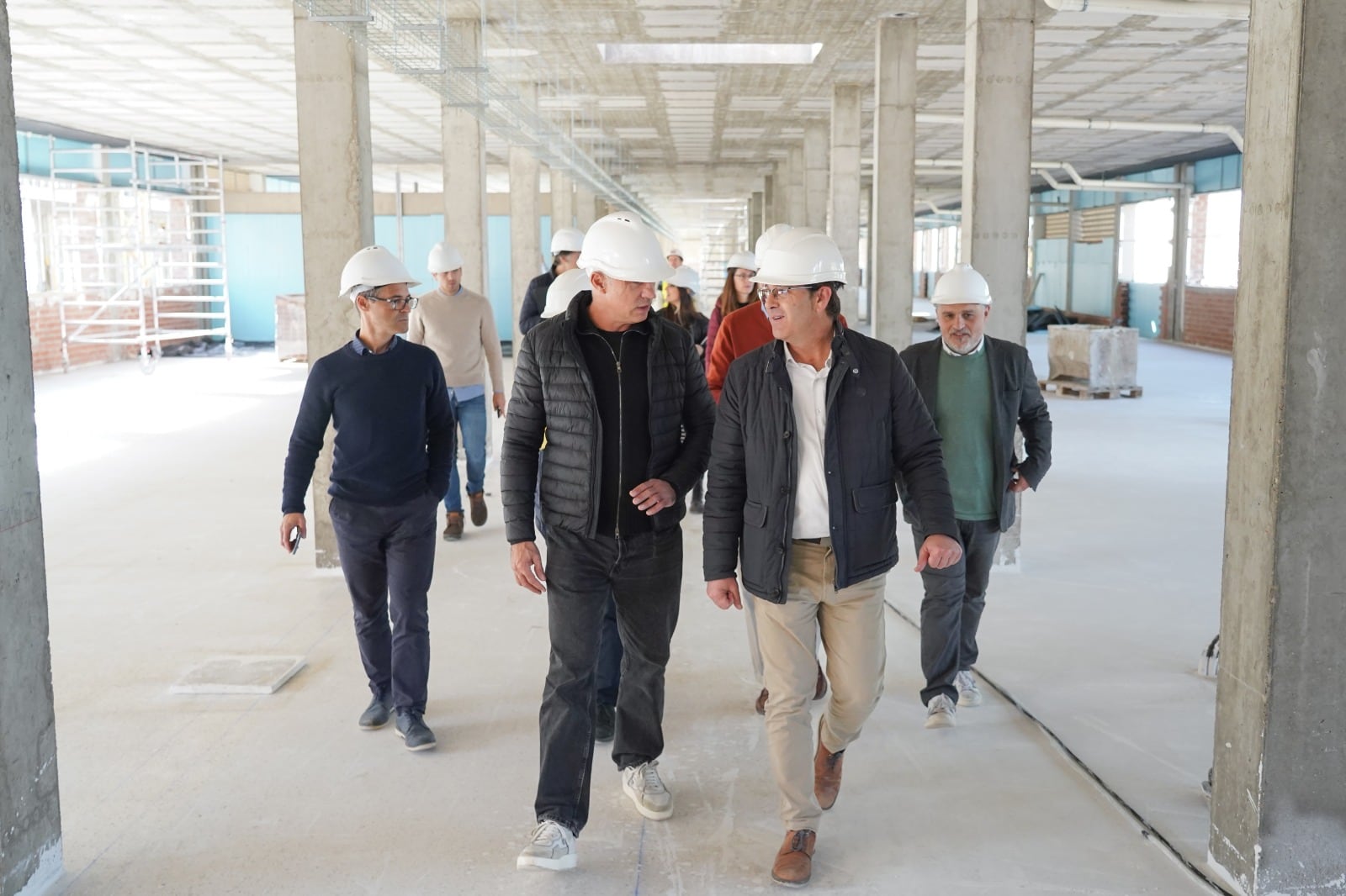 Visita a las obras del IES L&#039;Estació d&#039;Ontinyent.