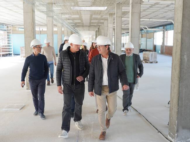 Visita a las obras del IES L'Estació d'Ontinyent.