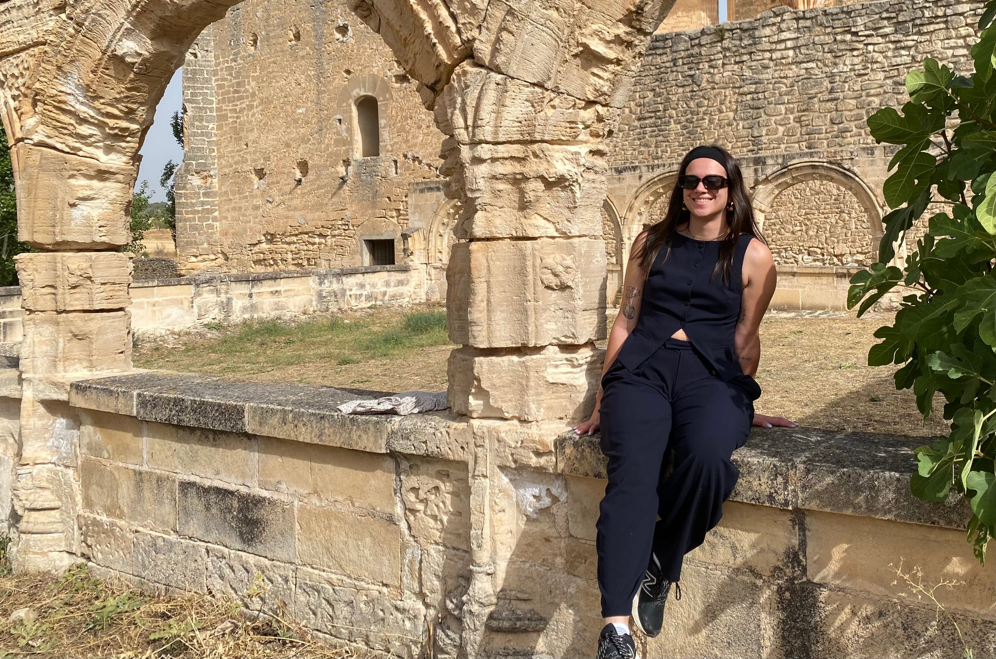 Fátima López Cañas, historiadora de arte y autora de un TFG sobre el convento del Rosal.