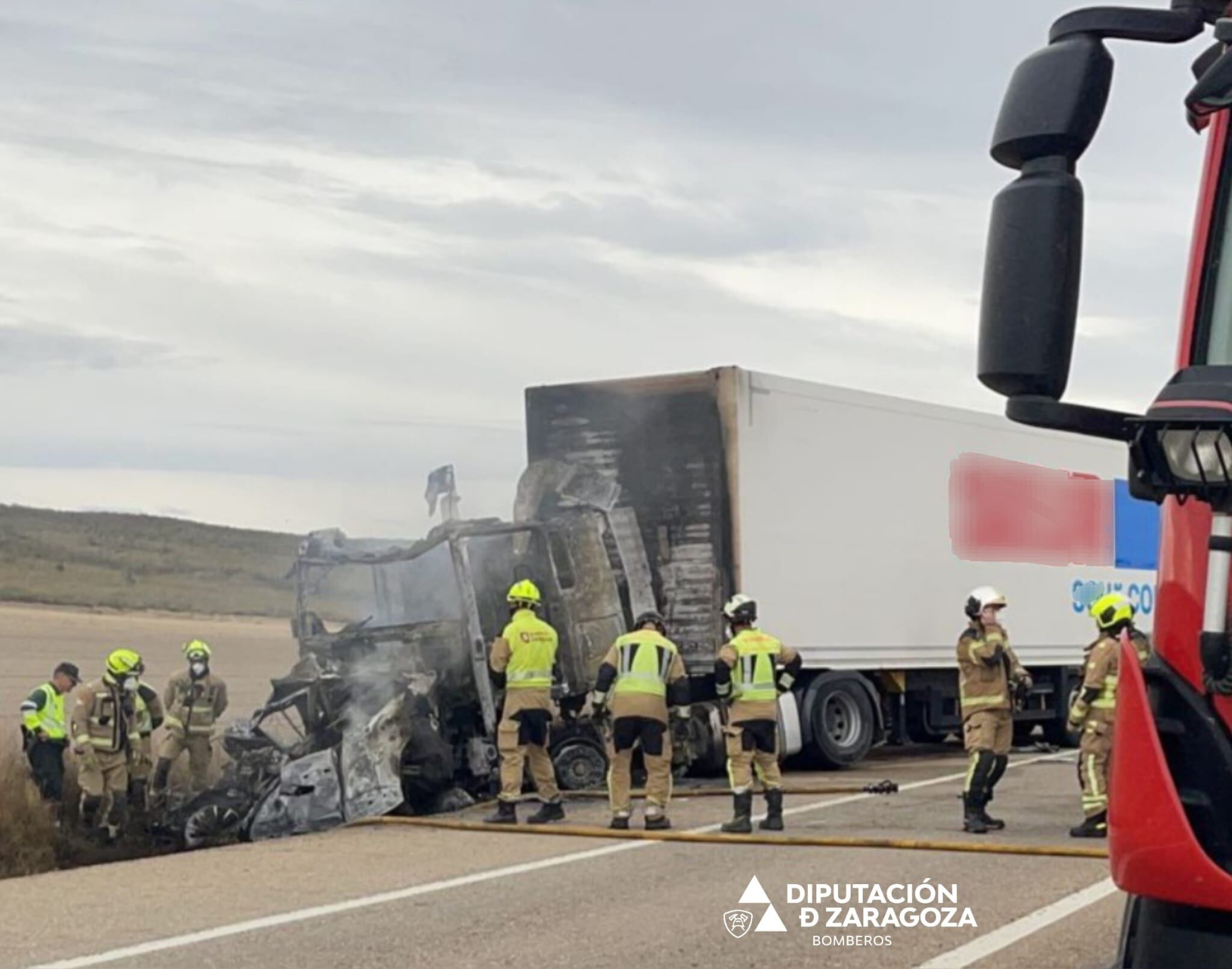 Tres fallecidos en un accidente en la N-II en Gelsa