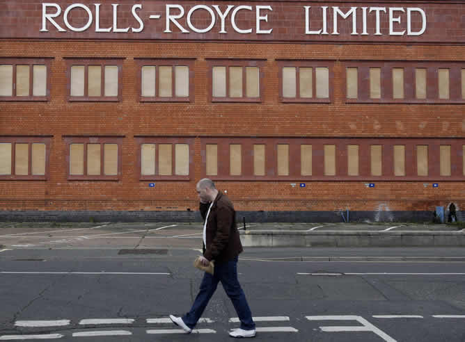 Rolls-Royce anuncia un recorte de hasta 2.000 puestos de trabajo en 2009