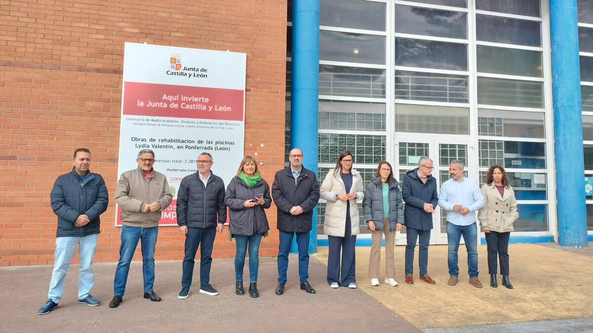 Comienzan las obras de remodelación en las piscinas climatizadas del Lydia Valentín en Ponferrada