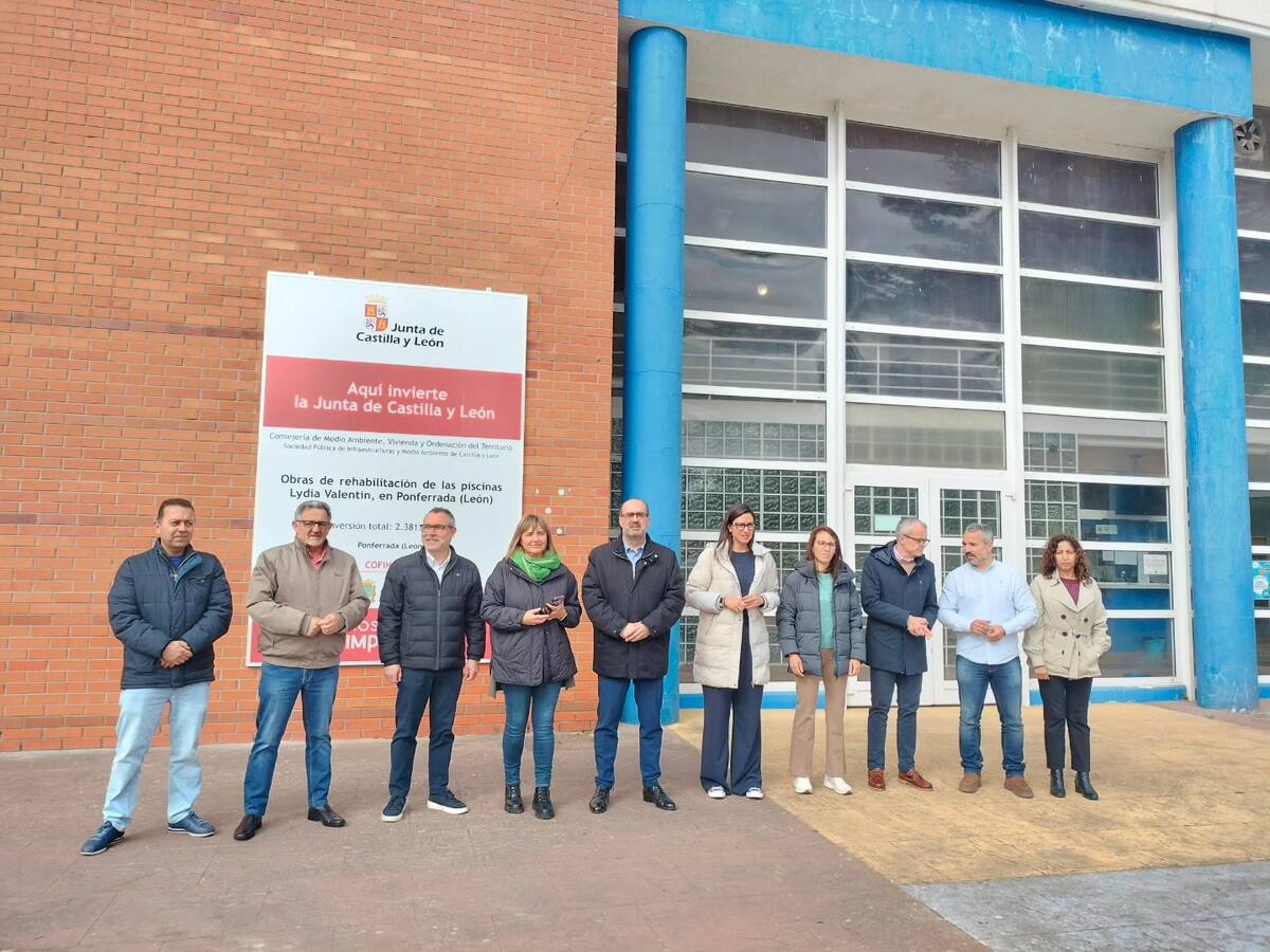 Comienzan las obras de remodelación en las piscinas climatizadas del Lydia Valentín en Ponferrada