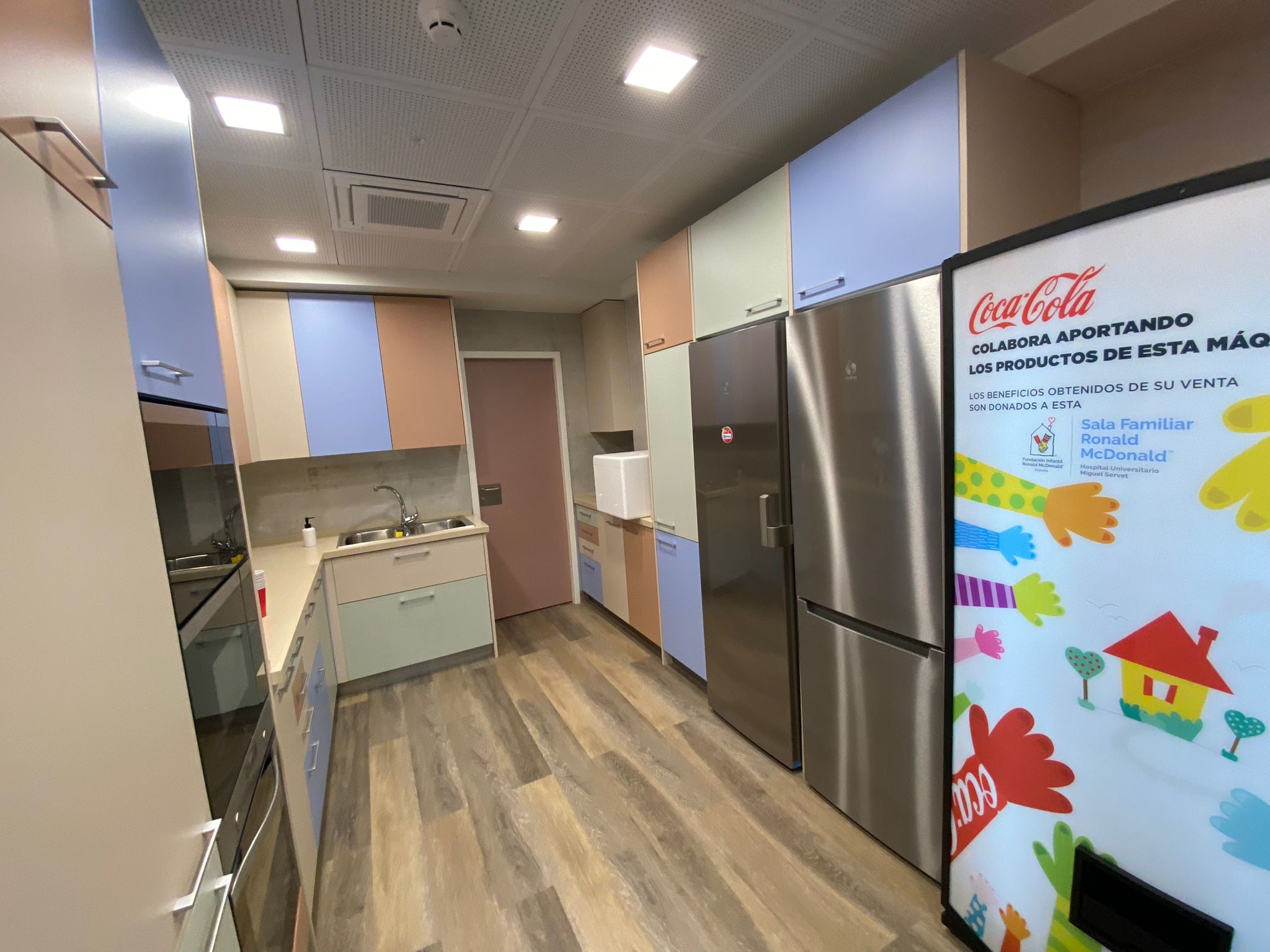 La cocina de la Sala Familiar en Hospital Infantil Miguel Servet de Zaragoza