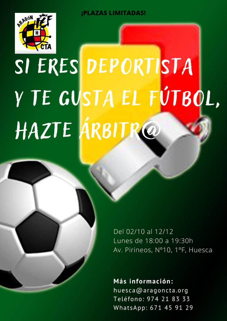 La Delegación Oscense prepara un nuevo curso de árbitros de fútbol