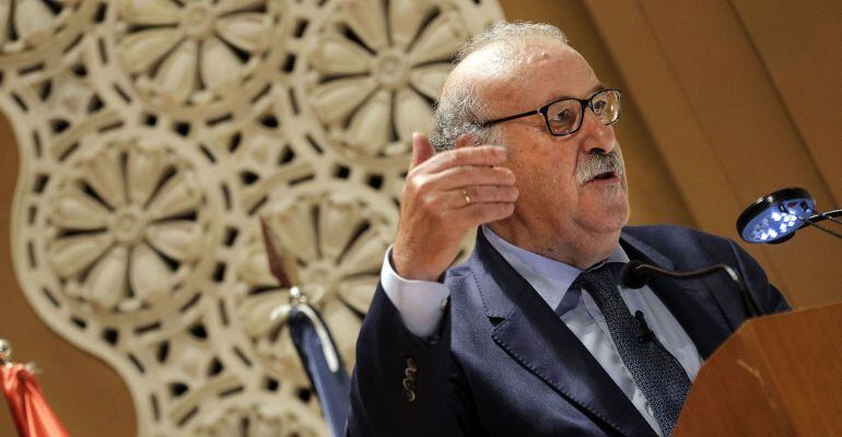 Vicente Del Bosque, durante un acto en Valencia