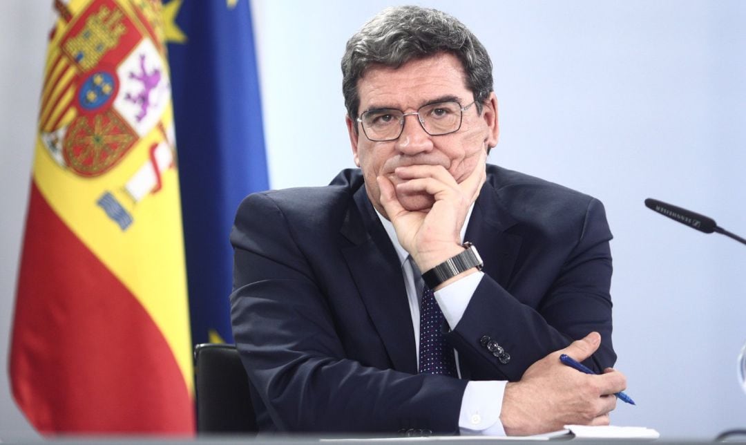 El ministro de Inclusión, Seguridad Social y Migraciones, José Luís Escrivá, durante una rueda de prensa posterior al Consejo de Ministros.