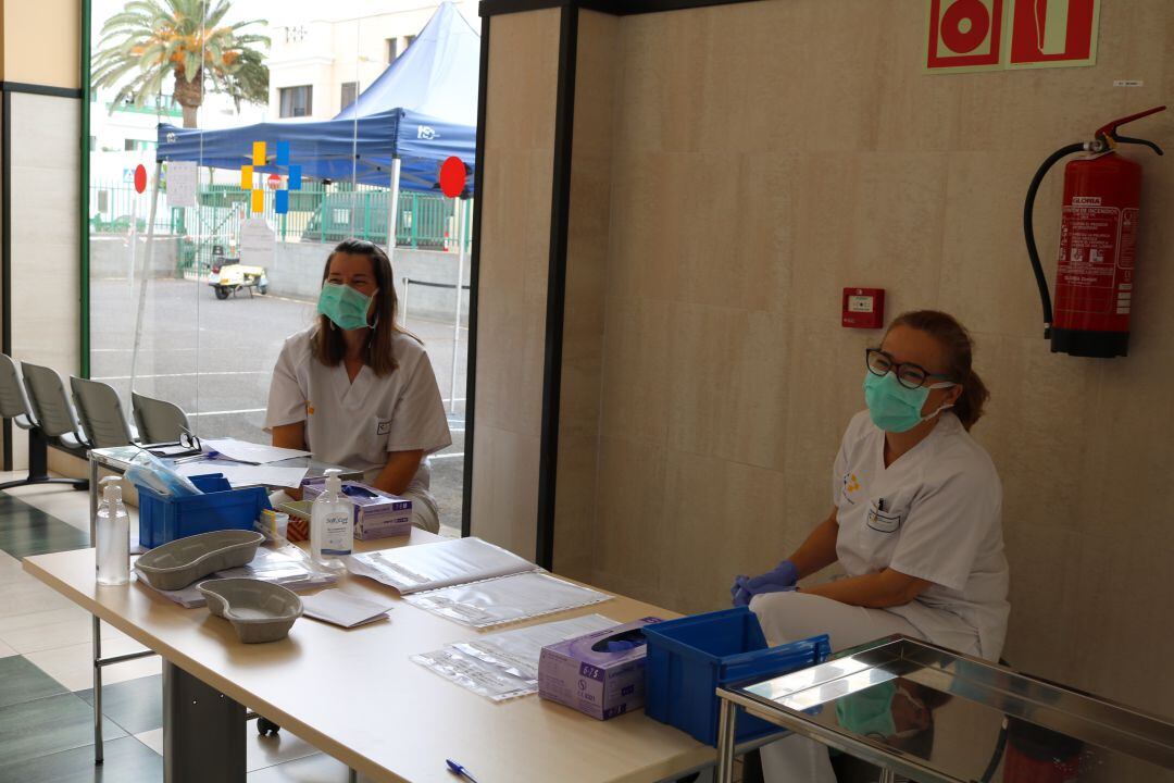 Triaje en un centro de salud.