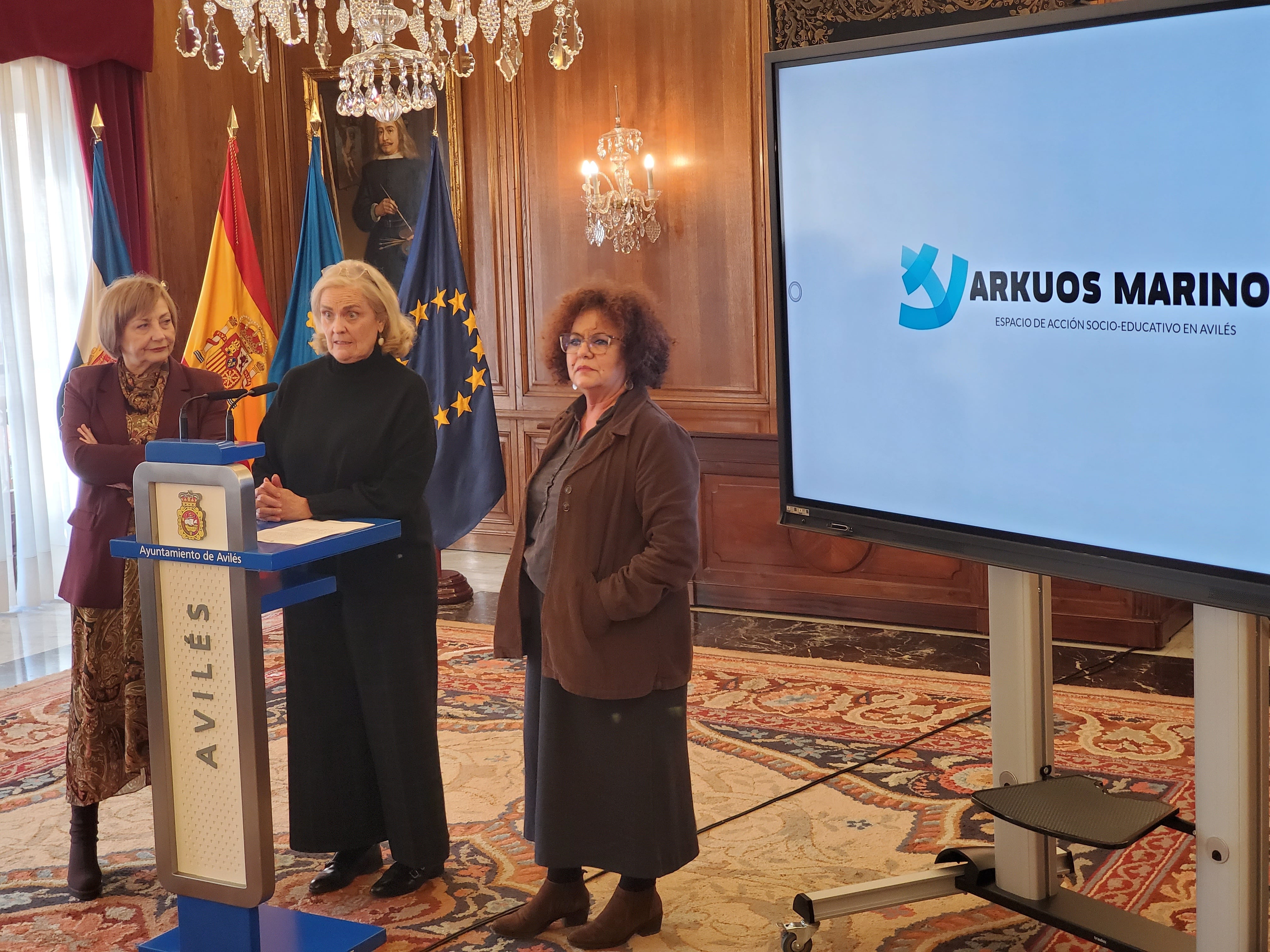Presentación del proyecto 'Arkuos Marino' en Avilés.