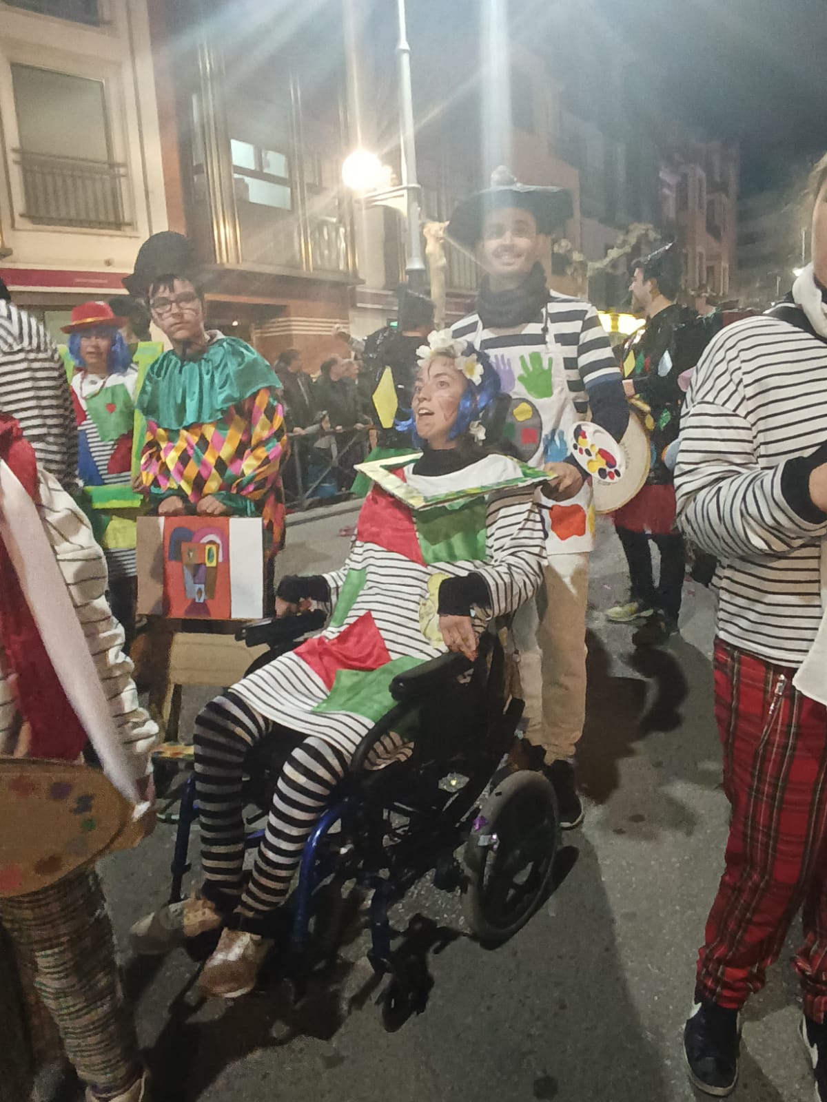 Desfile de Carnaval en Aranda 2023, AMPA CEE Fuenteminaya disfraz Pintores