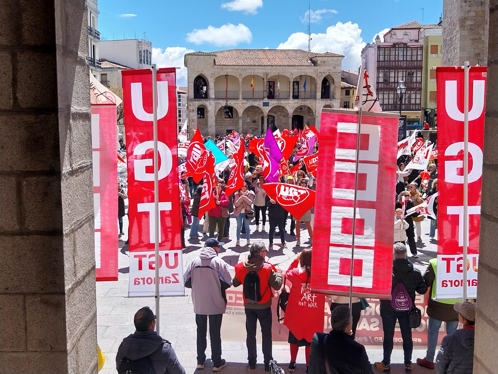 Manifestación del primero de mayo en Zamora