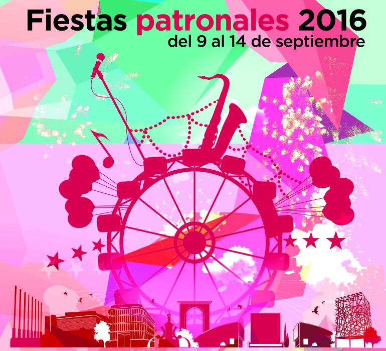 Cartel anunciador de las Fiestas Patronales de Móstoles