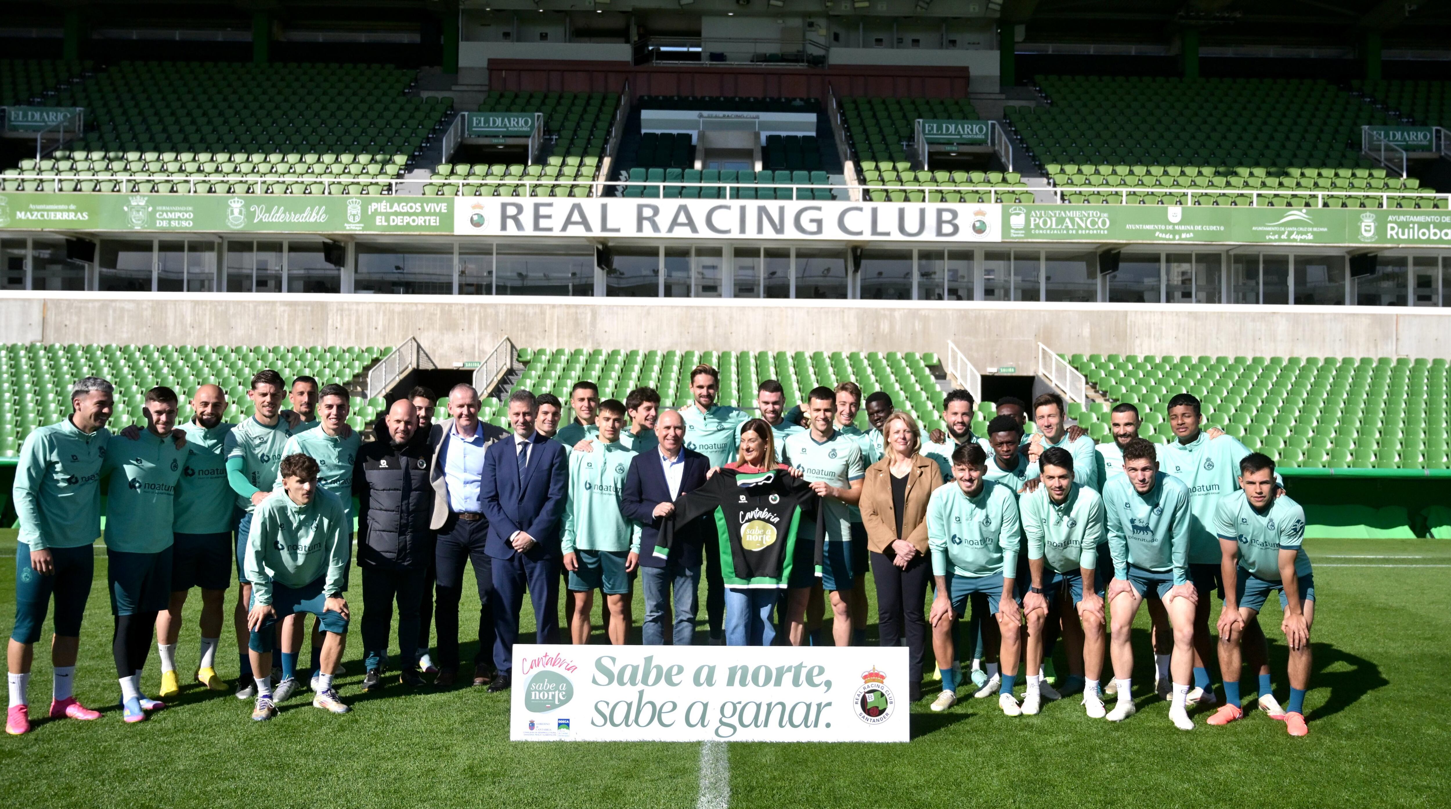 El Racing será durante 15 días la imagen de la campaña "Sabe a norte, sabe a ganar" del Gobierno de Cantabria.